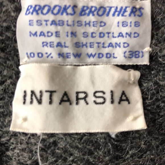 Vtg Intarsia Shetland wool argyle - Picture 3 of 5